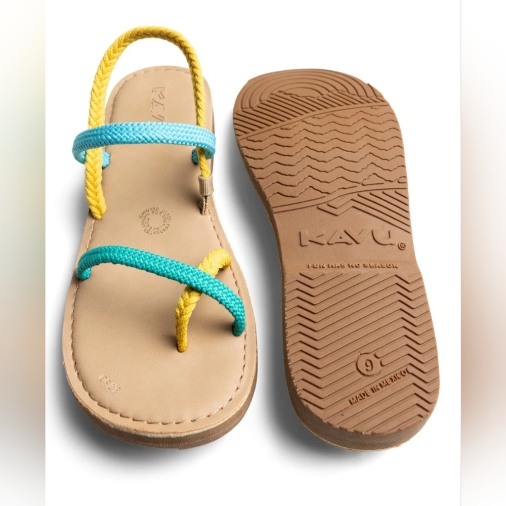 NIB Kavu Dream Weaver Beach Block Sandals, Womens 9 - Picture 7 of 8